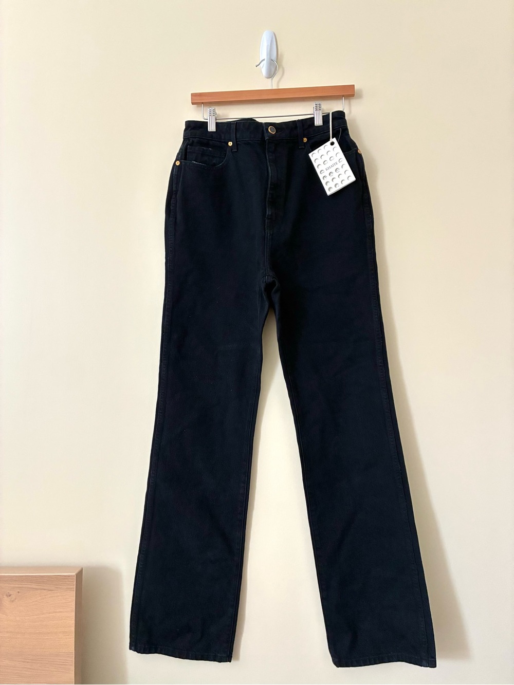 KHAITE Danielle straight leg jeans in Daytona
